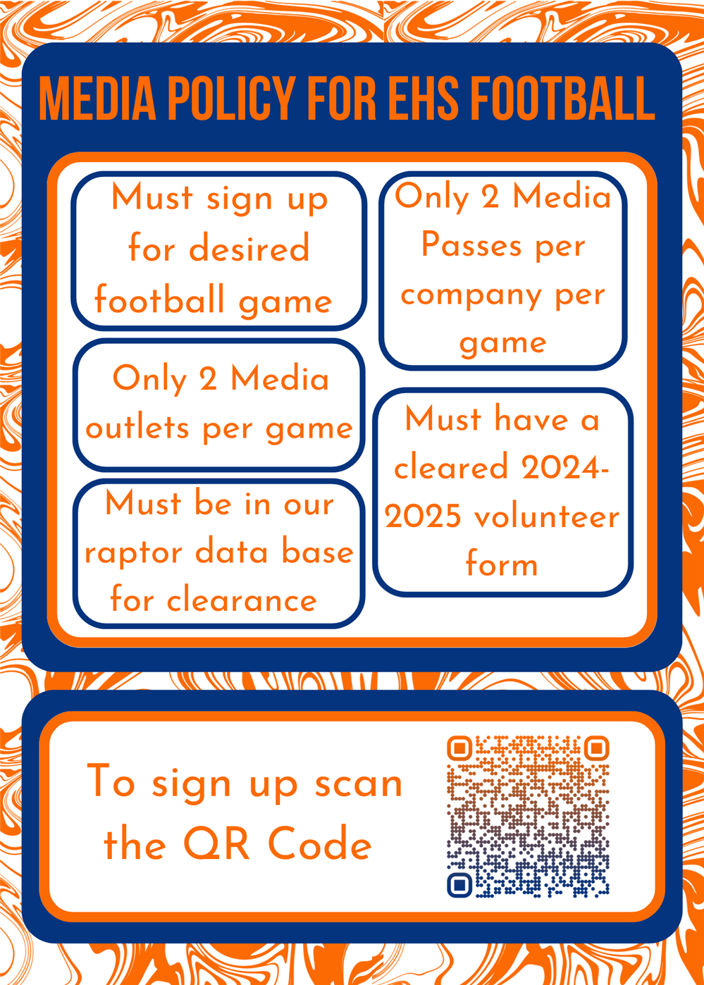 Media policy for football